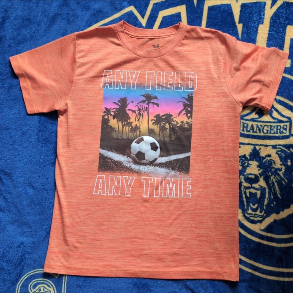 Tek Gear Sunset Soccer Graphic Tee - Orange